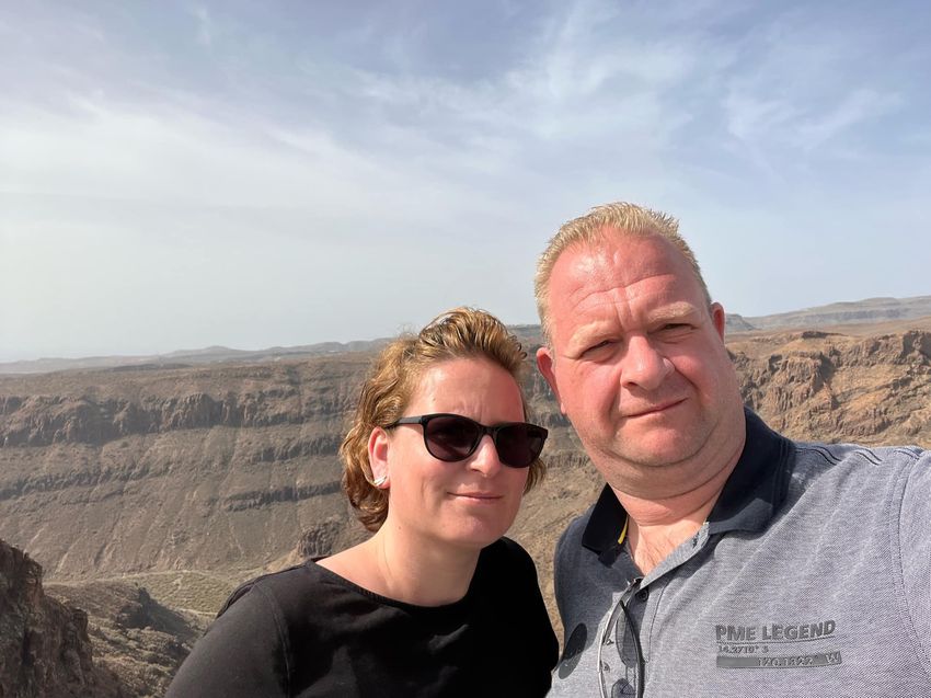 Martijn en Linda op reis